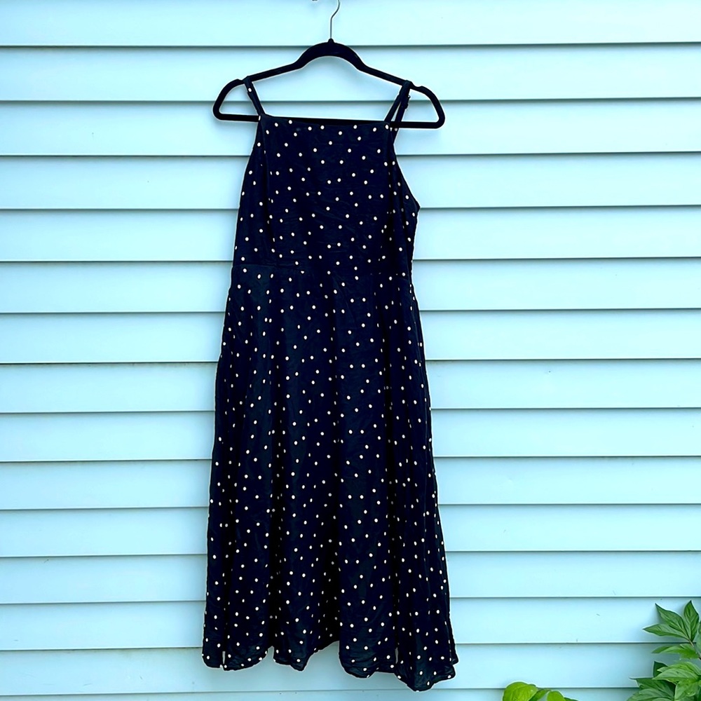Polka dot dress- stretchy bust area
